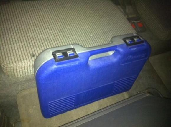 My tool set behind my seats.