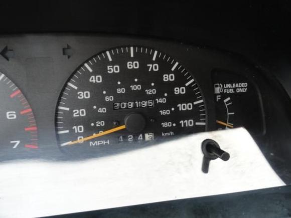 Just shy of the 210,000 mark.