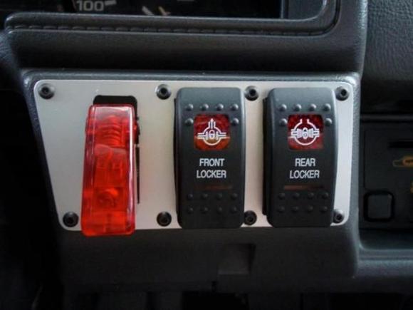 Custom switch panel.