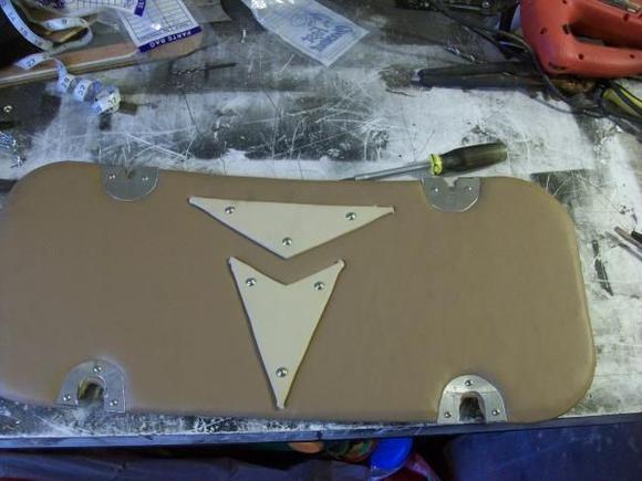 decoration added, aluminum wear plates mocked up