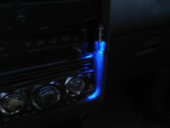 blue LED map slash floor light