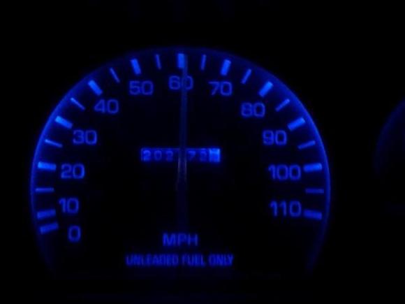 Blue LED Gauge Lights