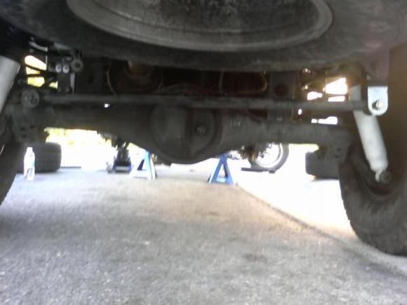 rear axle after lift