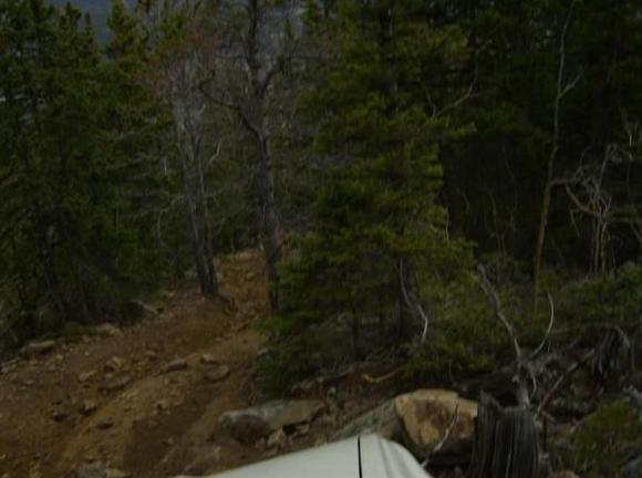 Beginning of progressively worse hill climb