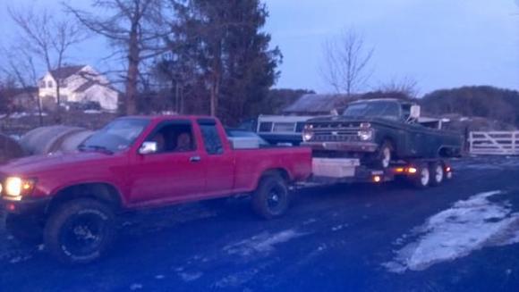 Towing a 5000 lb truck