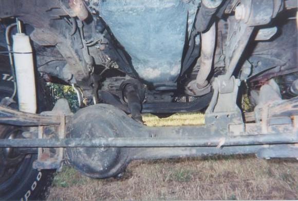 twisted torque rod bracket