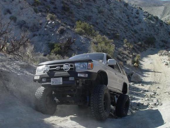 I liked this climb. Short but sweet. You really had to gun it and there were some really large ruts. My buddy almost fell off the side.