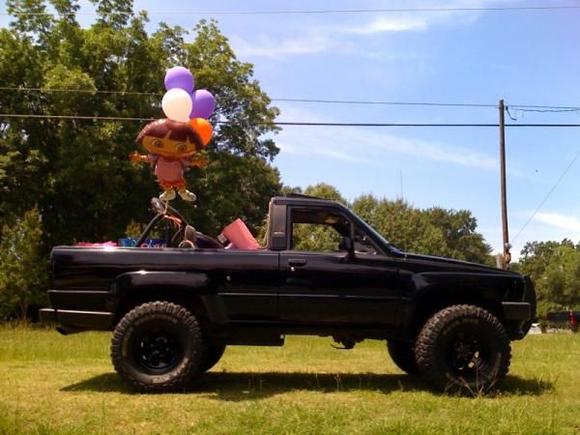 my daughters 2nd b-day at the local duck pond...its the dora runner!