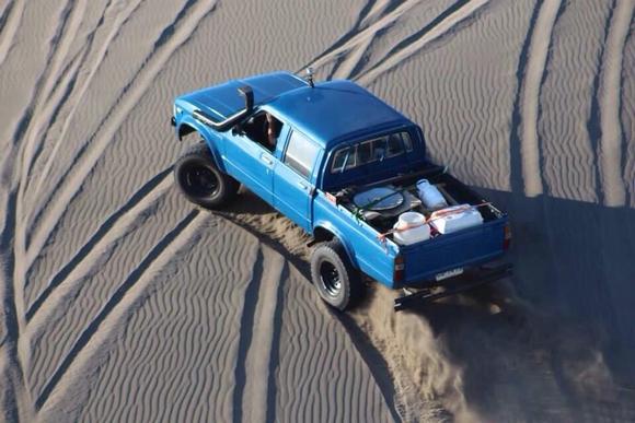 Playing the Sand Dunes in Ritoque , Chile