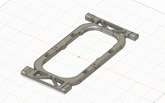 Adapter plate made in Fusion 360