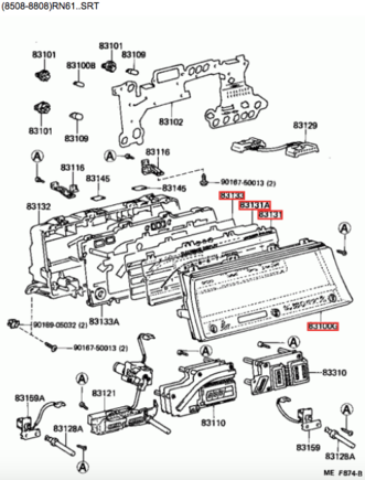 Exploded View of Meter