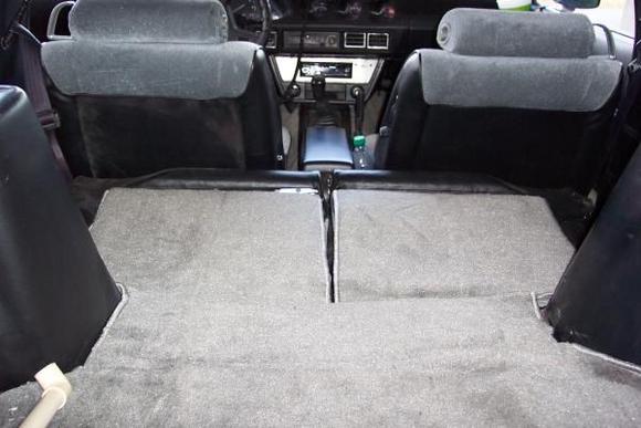 Rear view of new interior.