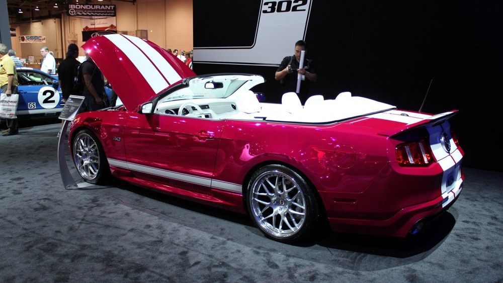 2010 SEMA: Pony Girl 2011 Ford Mustang Creations n' Chrome live photos