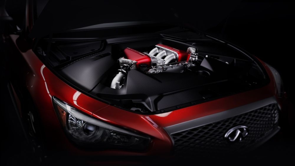 Infiniti Q50 Eau Rouge engine