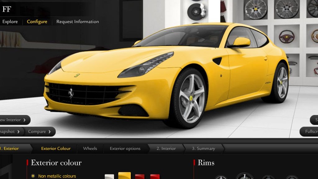 Ferrari FF online configurator