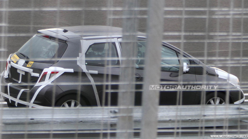 2012 Toyota Yaris three-door spy shots 