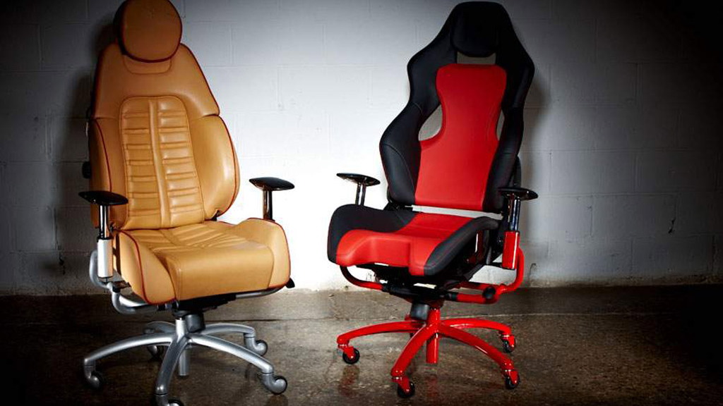 Leather and Alcantara Ferrari office chair