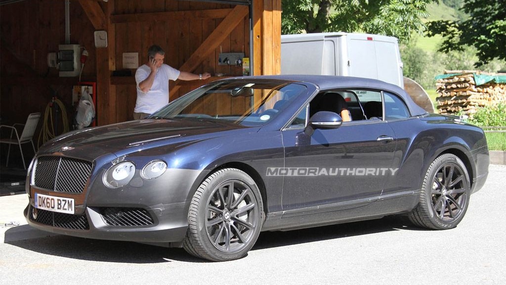 2012 Bentley Continental GTC Speed facelift spy shots