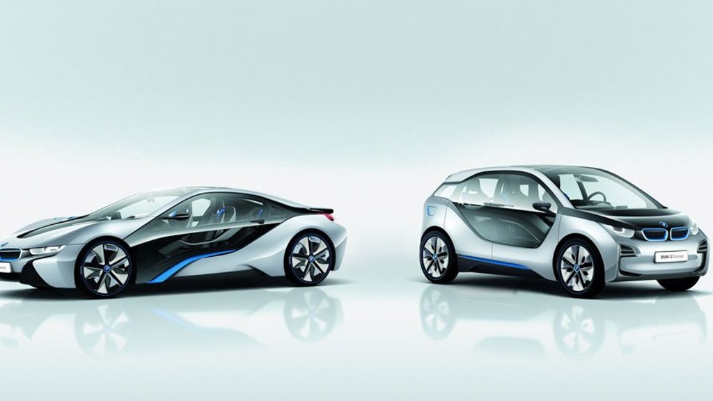 BMW i8 and i3 concept cars