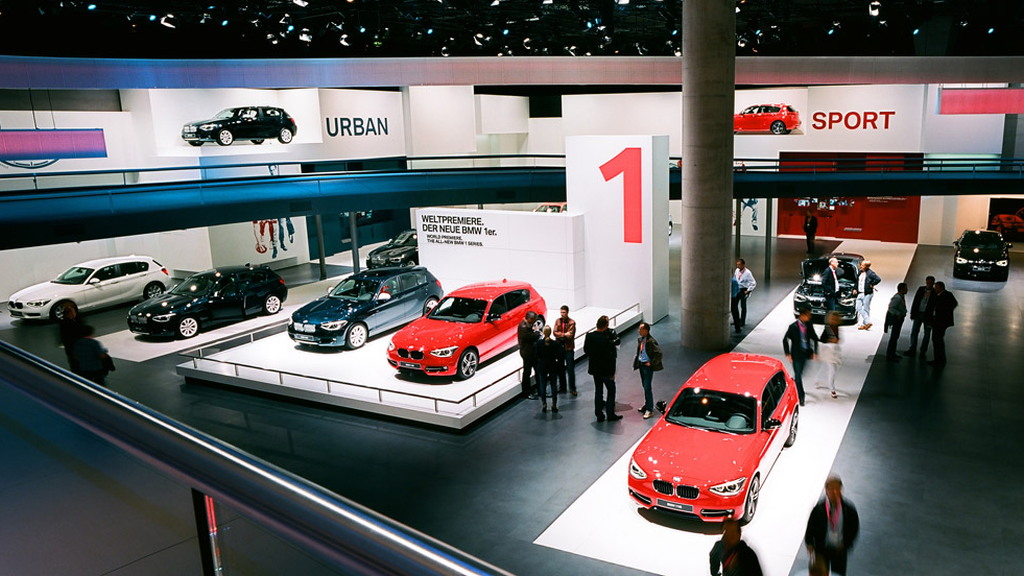 BMW stand at the 2011 Frankfurt Auto Show
