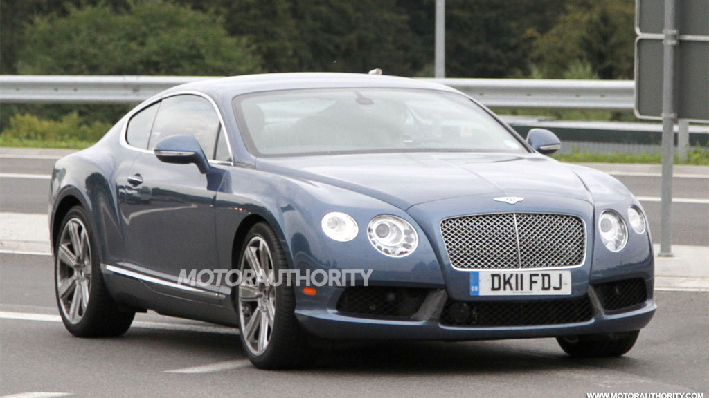 2012 Bentley Continental GT Speed facelift spy shots