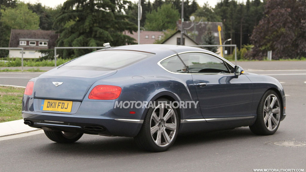 2012 Bentley Continental GT Speed facelift spy shots