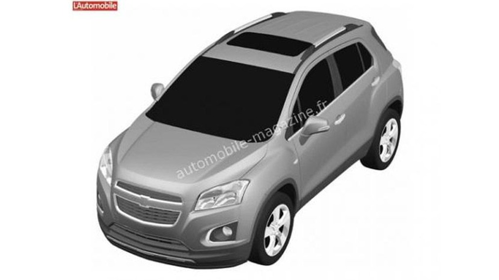 Leaked patent for Chevrolet's version of the Buick Encore/Opel Mokka