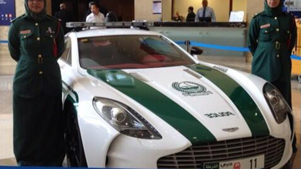 Aston Martin One-77 police car - Image: Dubai Police