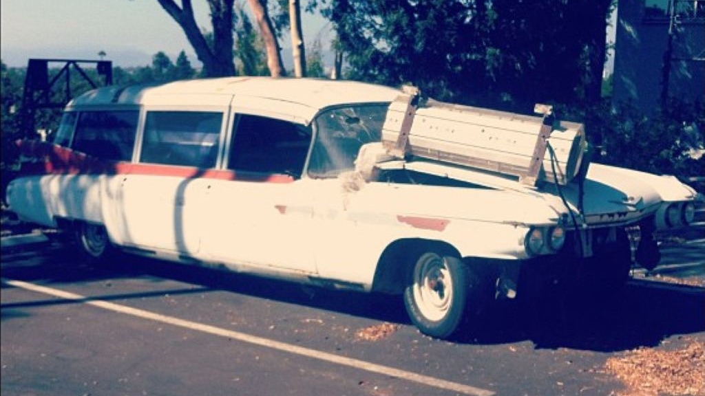 ECTO-1a from Ghostbusters II movie (Image: Instagram user cheekybama)