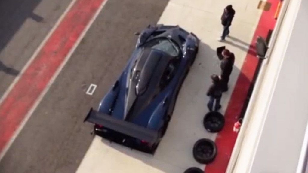 Pagani Zonda Revolucion at a race track in Italy