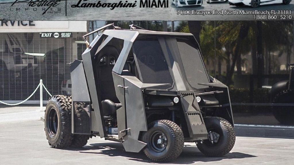 Batmobile Tumbler golf cart