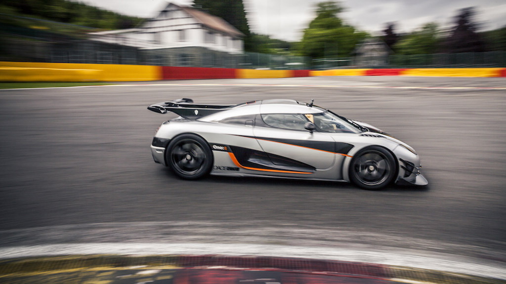 Koenigsegg One:1 at the track