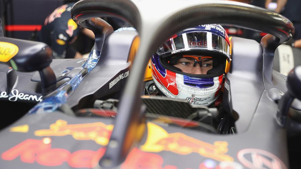 2016 Red Bull Racing Formula One car equipped with Halo cockpit protection