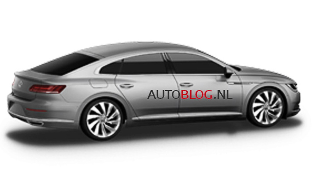 Alleged image of the 2018 Volkswagen CC - Image via Autoblog.nl