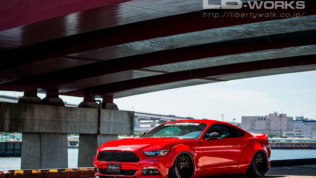 Wide-body Ford Mustang by Liberty Walk