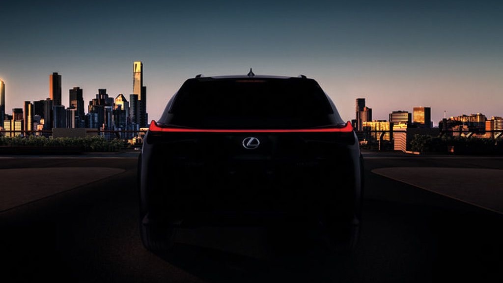 Teaser for 2019 Lexus UX debuting at 2018 Geneva auto show