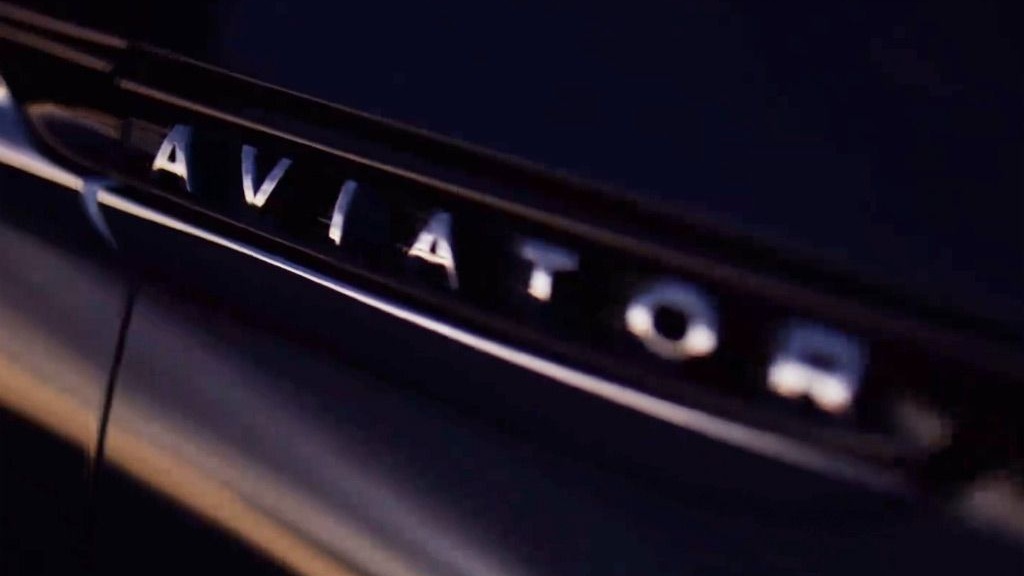 Teaser for Lincoln Aviator concept debuting at 2018 New York auto show