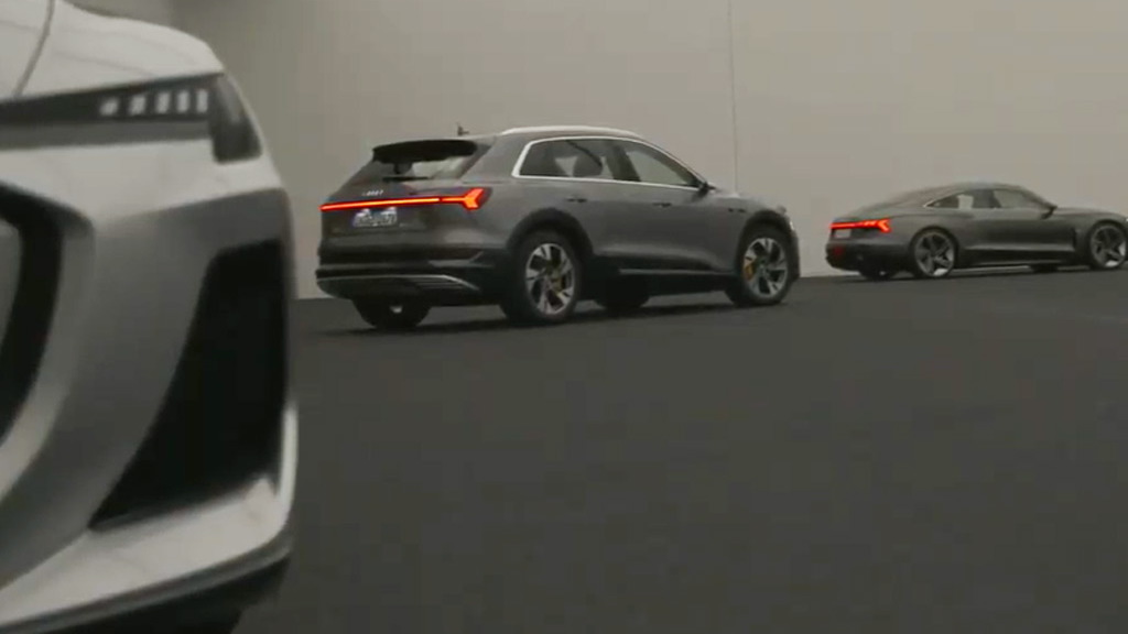 Teaser for Audi concept based on Volkswagen Group's PPE modular EV platform