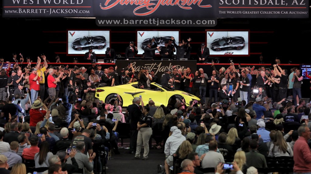 Rights to first retail 2023 Chevrolet Corvette Z06 sold at 2022 Barrett-Jackson auction