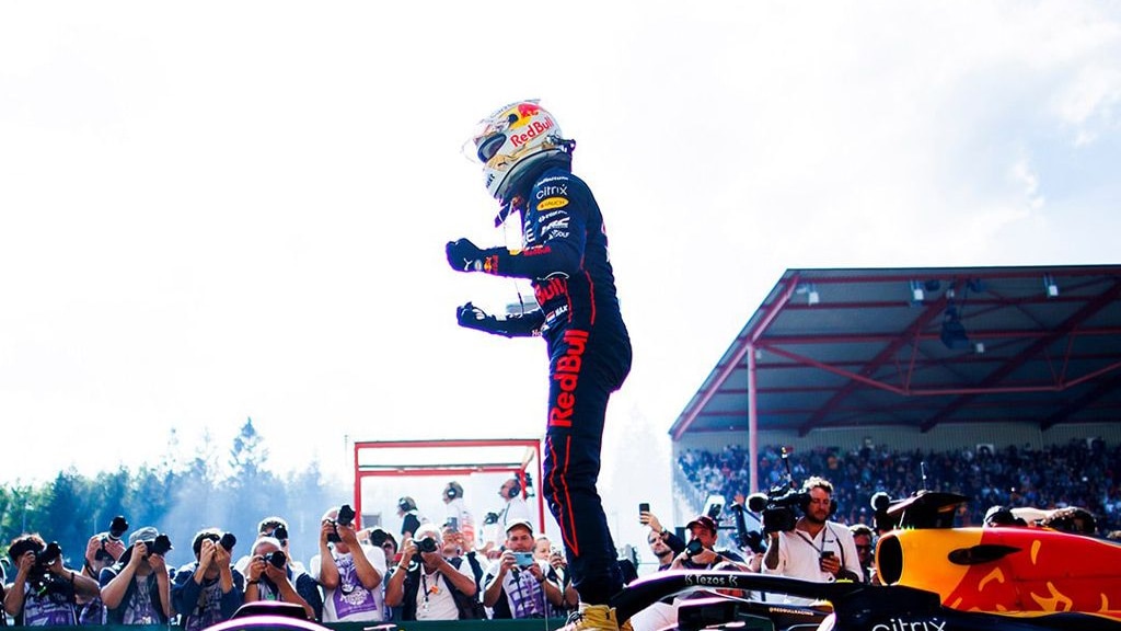 Red Bull Racing's Max Verstappen at the 2022 Formula 1 Belgian Grand Prix