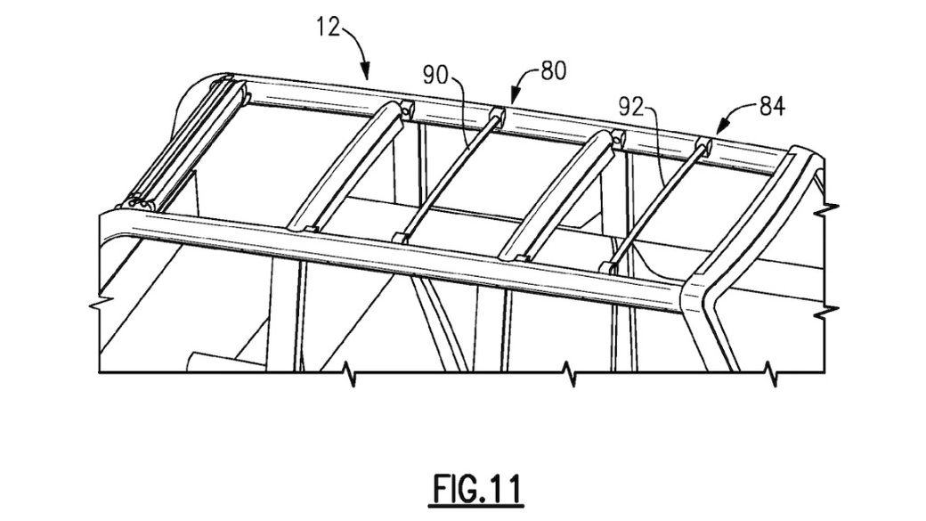 Potential 2021 Ford Bronco removable roof patent
