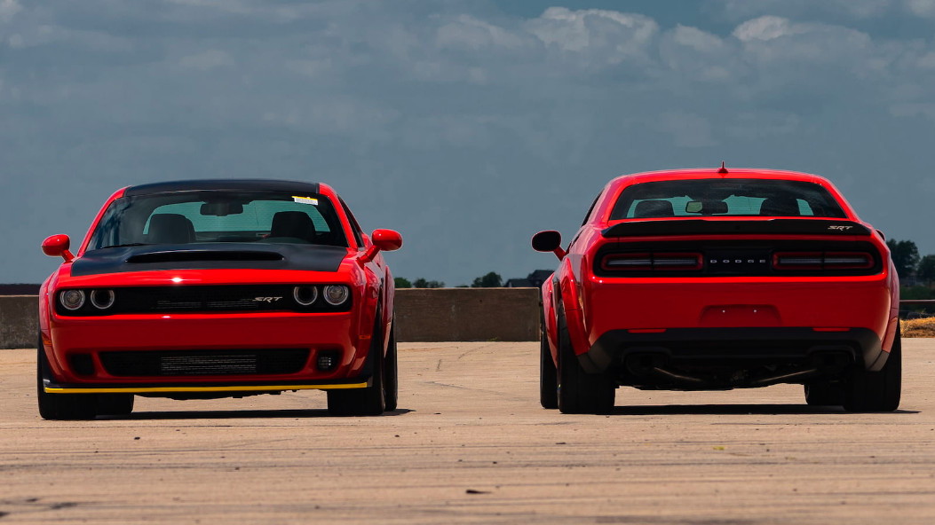 A pair of Dodge Demons are being auctioned off in Monterey