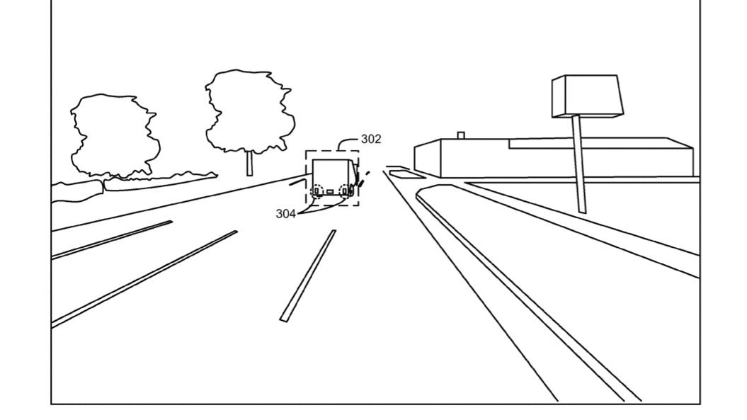 Ford automated brake light detection system patent image