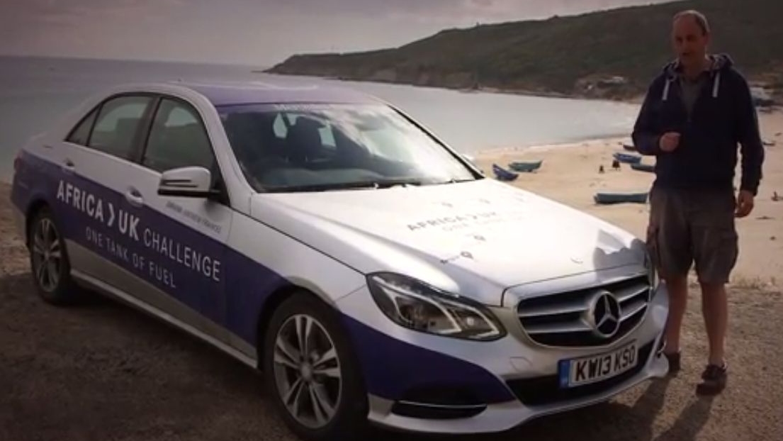 Mercedes-Benz E300 Bluetec Hybrid driven 1,223 miles on one tank of diesel