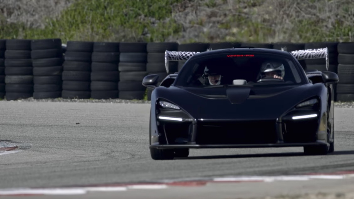 McLaren Senna being tested at the race track