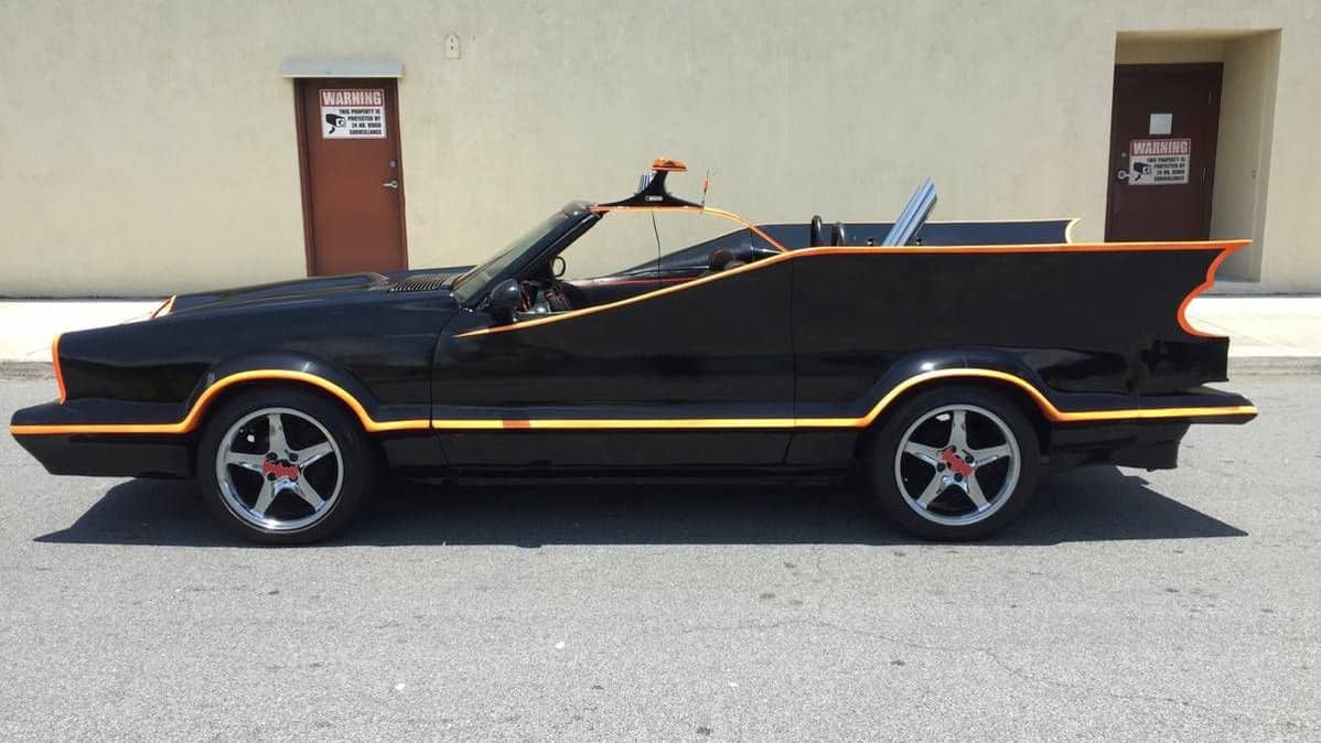 This Batmobile is built on top of a Ford Mustang and it's for sale