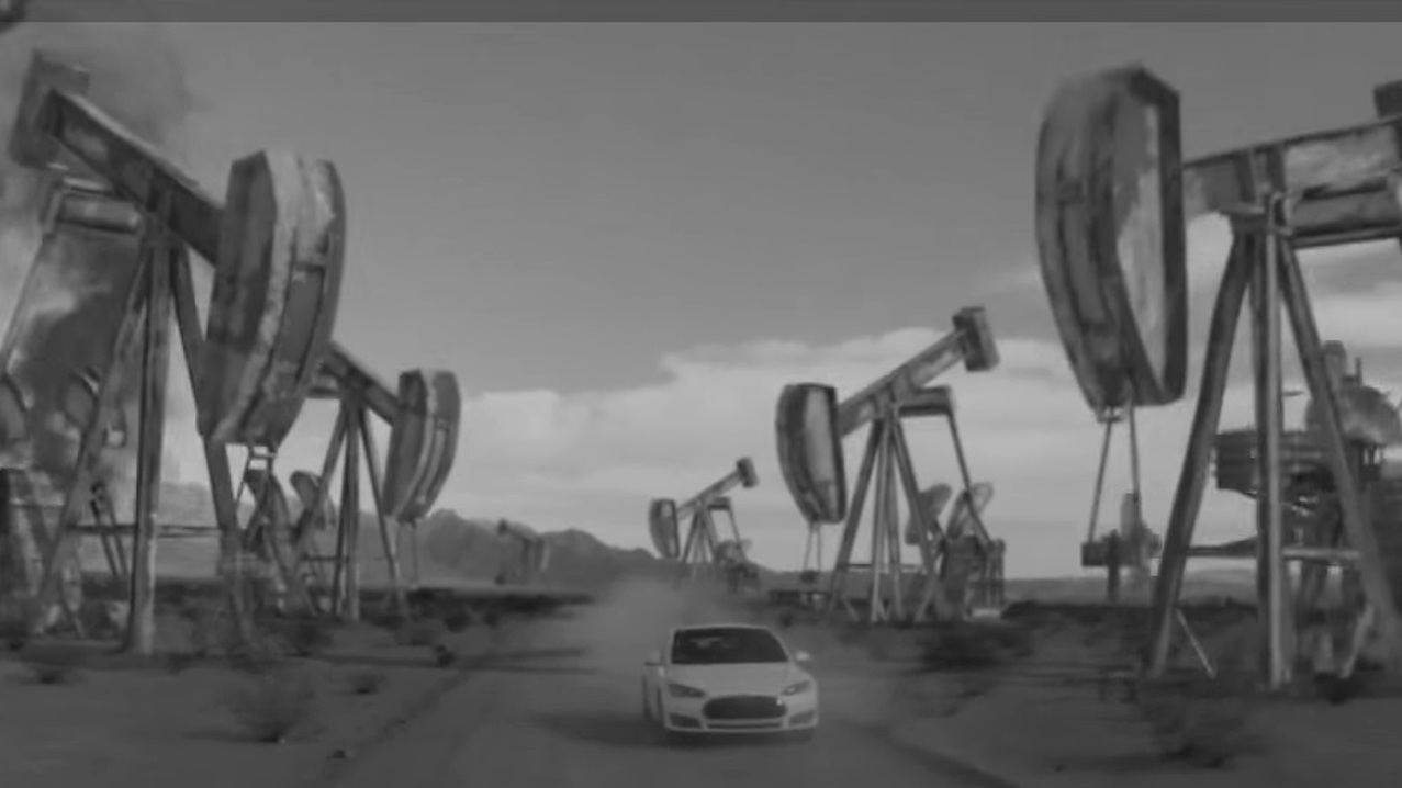Frame from "Tesla—Not a Dream" unofficial commercial video, 2016, directed by Freise Brothers
