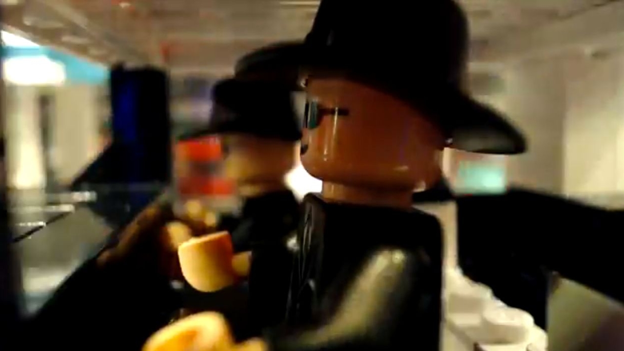 LEGO Blues Brothers chase video