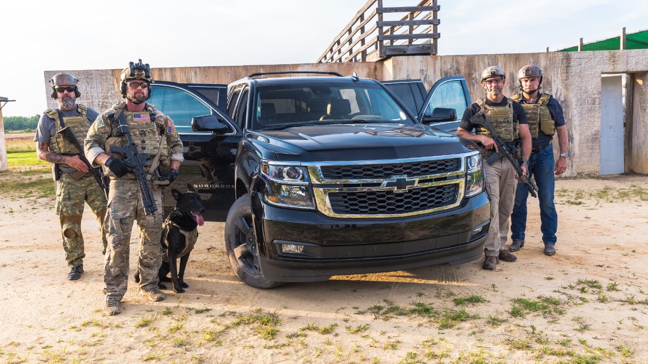 2017 Chevrolet Tahoe and Suburban Midnight Editions at The Range Complex in Raleigh, North Carolina