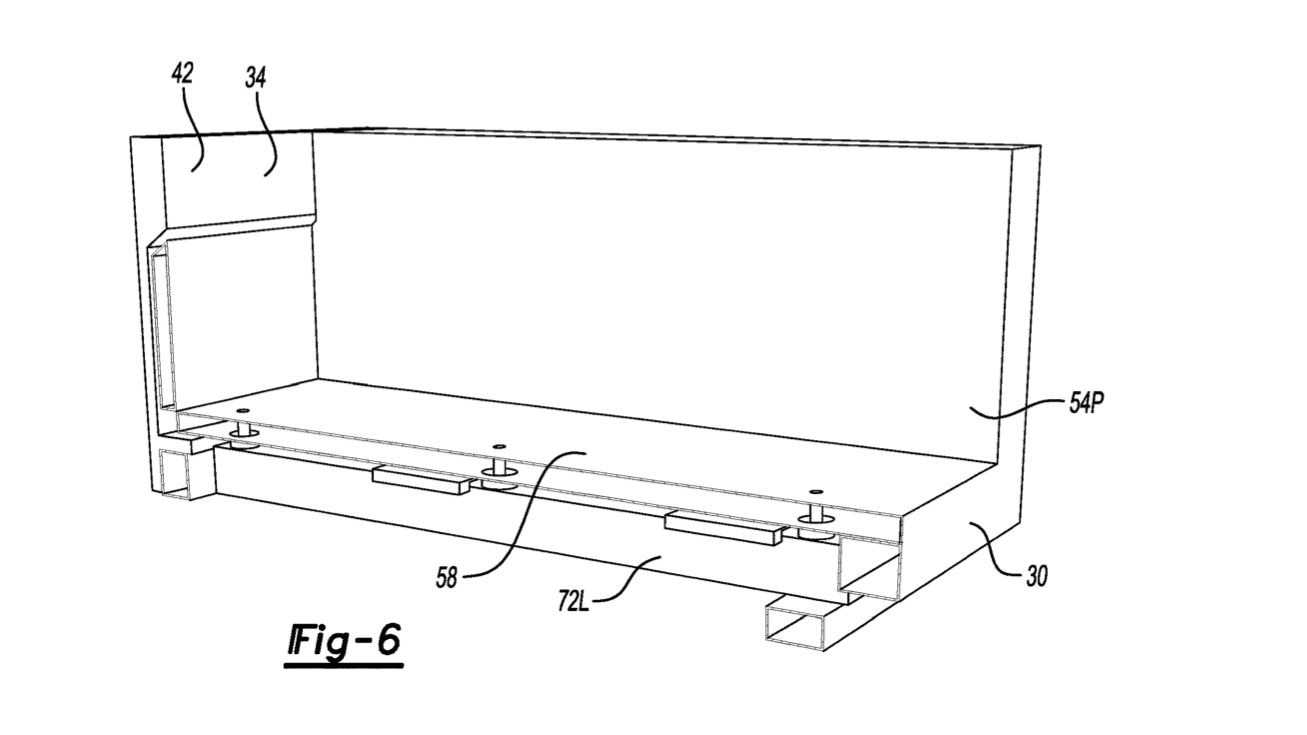 Ford cargo bed extension system patent image